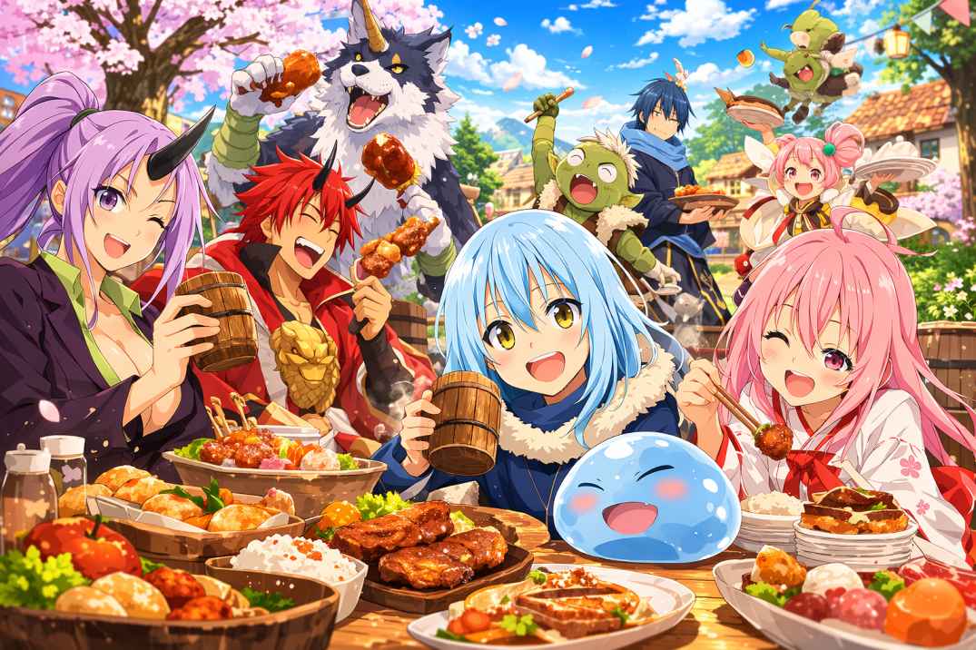 Slice-of-life scene in The Slime Diaries”