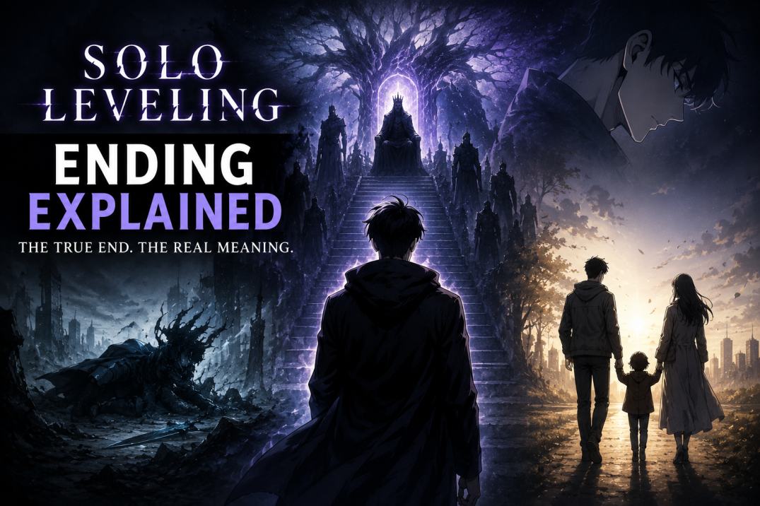 System shutdown visual representation Solo Leveling ending
